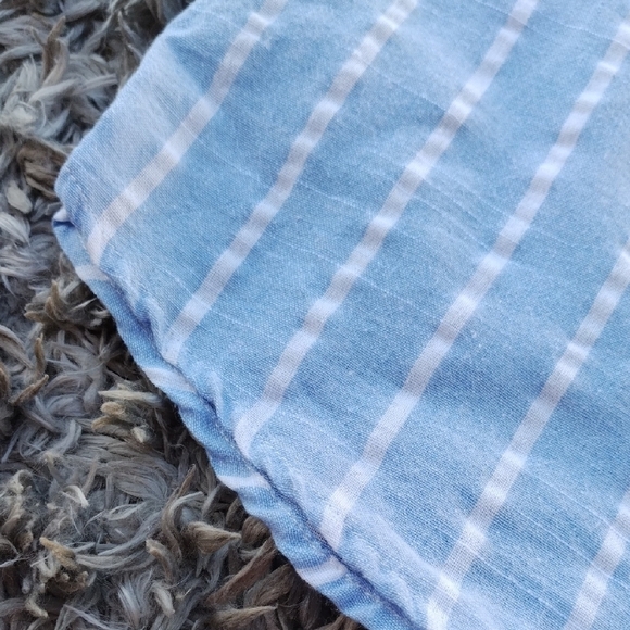 Yidarton Blue and White Striped Blouse - Picture 8 of 11